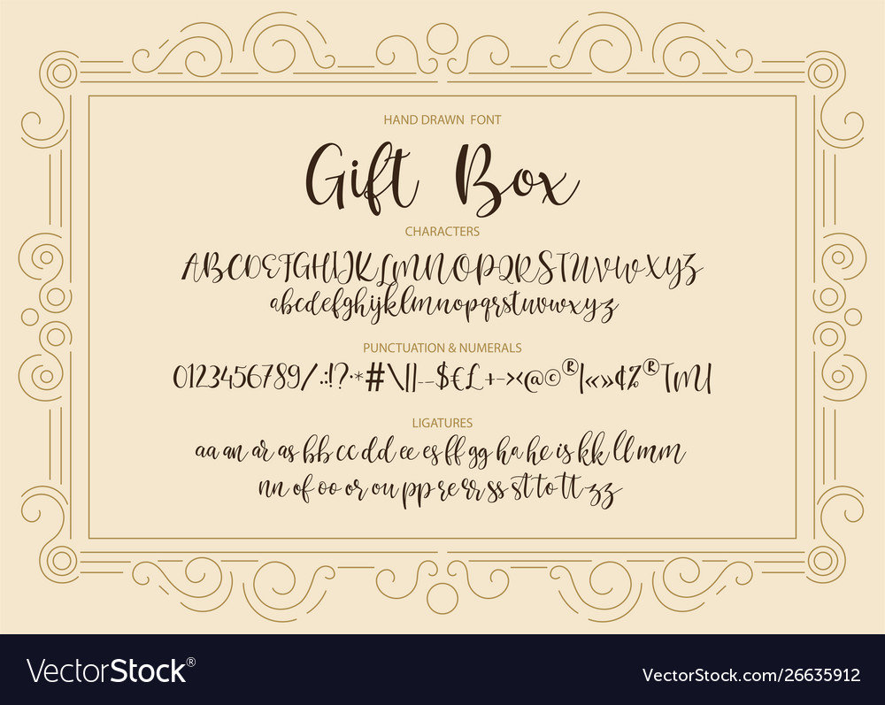 Hand Drawn Modern Script Typeface