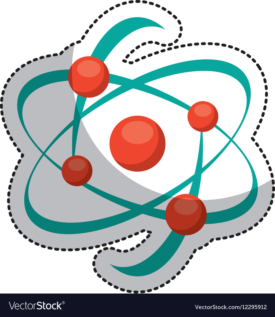 Molecule structure isolated icon