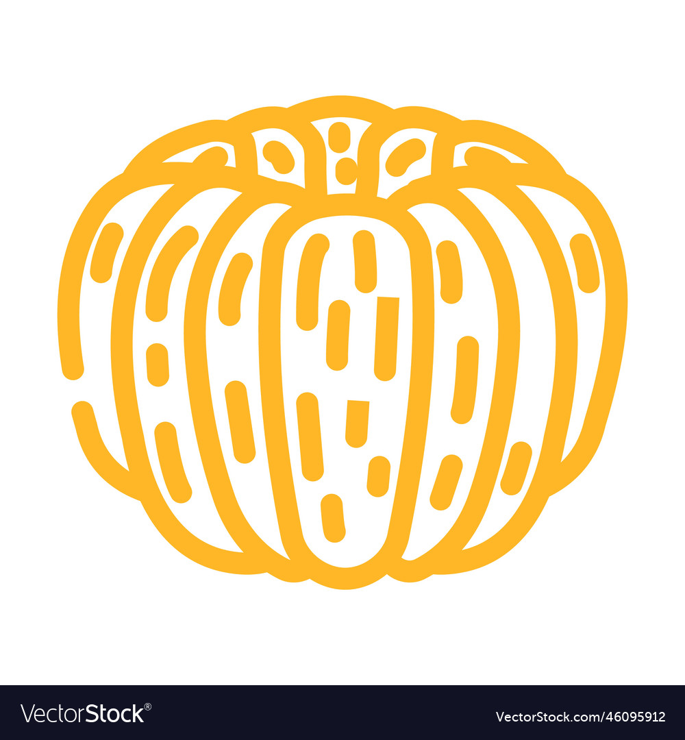 Orange peeled slice color icon