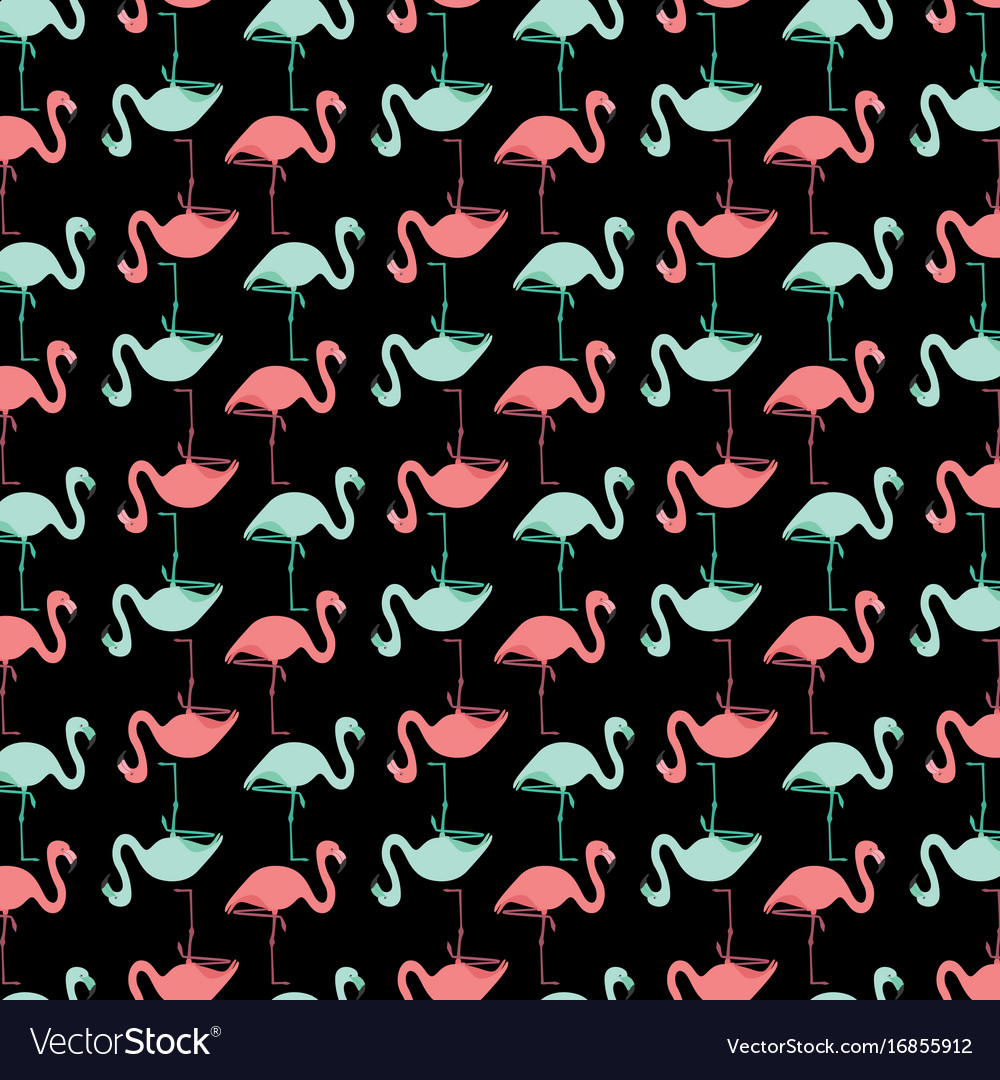 Seamless flamingo pattern
