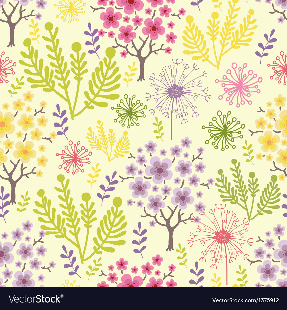 Spring Blossom Tree Pattern