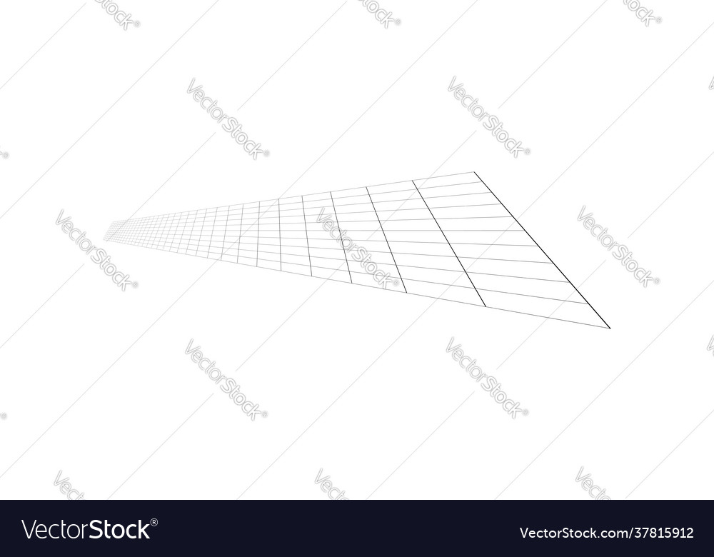 Tilted skew 3d grid mesh