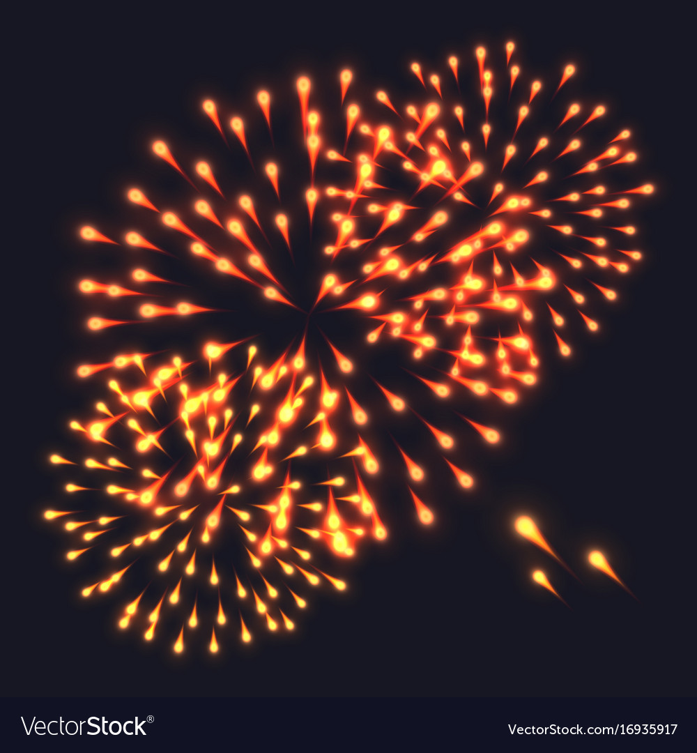 Abstract colorful fireworks explosion