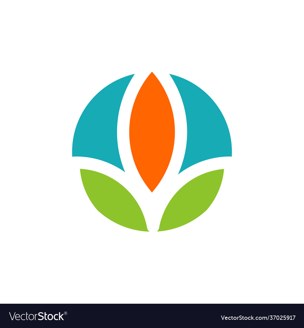 Flower logo abstract icon design template