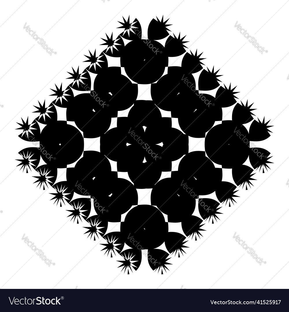 Geometric weave element with intersecting lines vector image Geometric weave element with intersecting lines