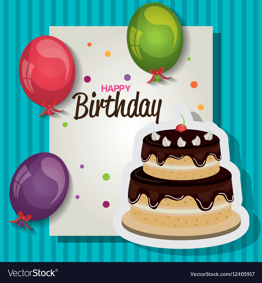 Happy birthday celebration card