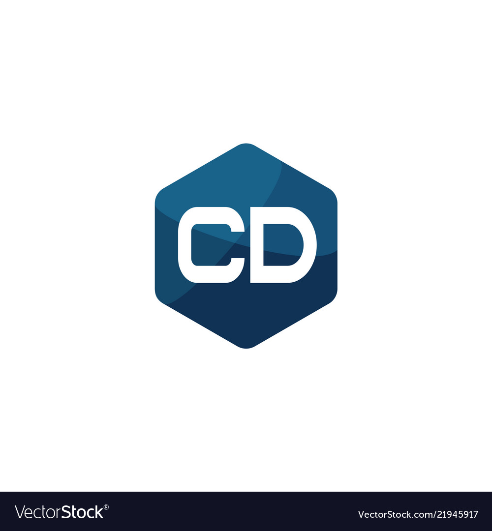 Initial letter cd logo template design