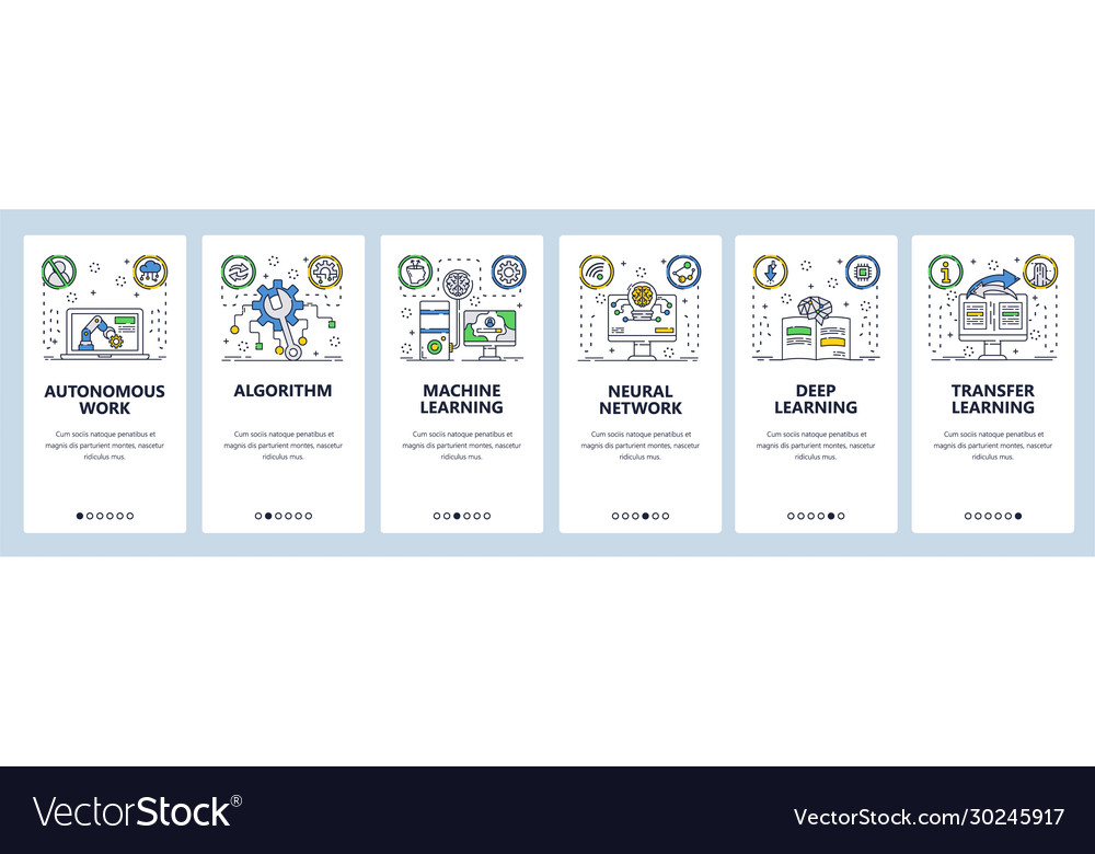 Machine Learning Onboarding Screens