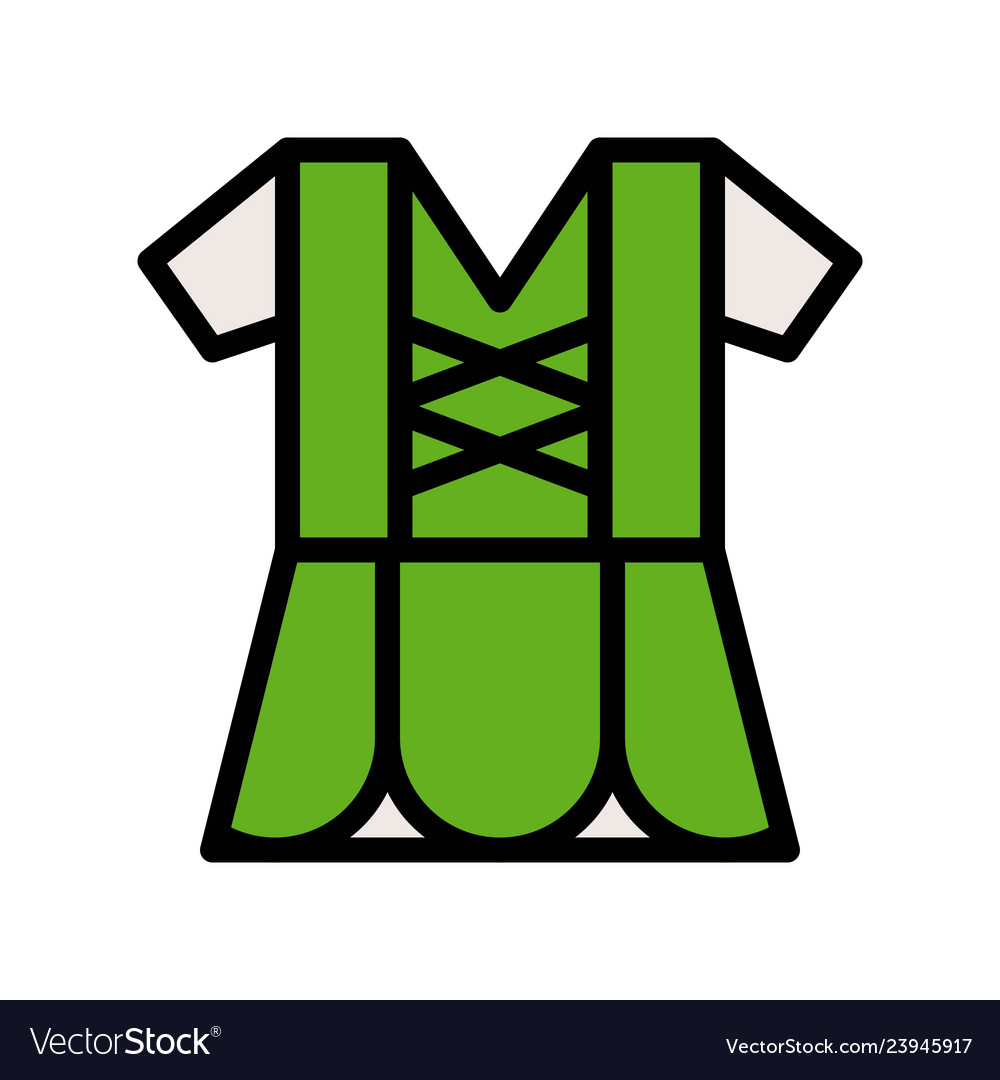 Shirt feast of saint patrick filled icon Vector Image