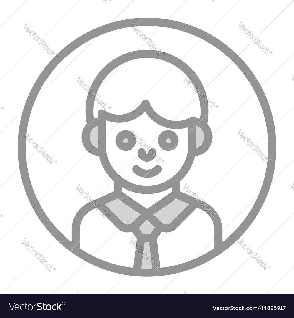 User avatar icon interface as a simple sign
