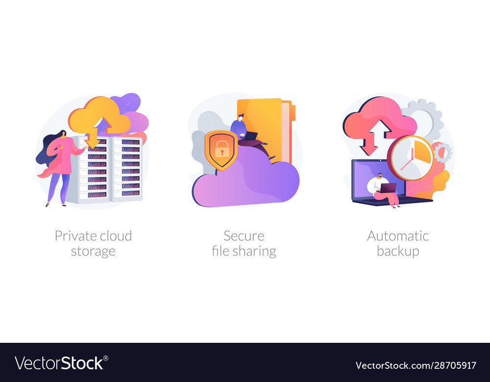 Web hosting platform concept metaphors vector image Web hosting platform concept metaphors