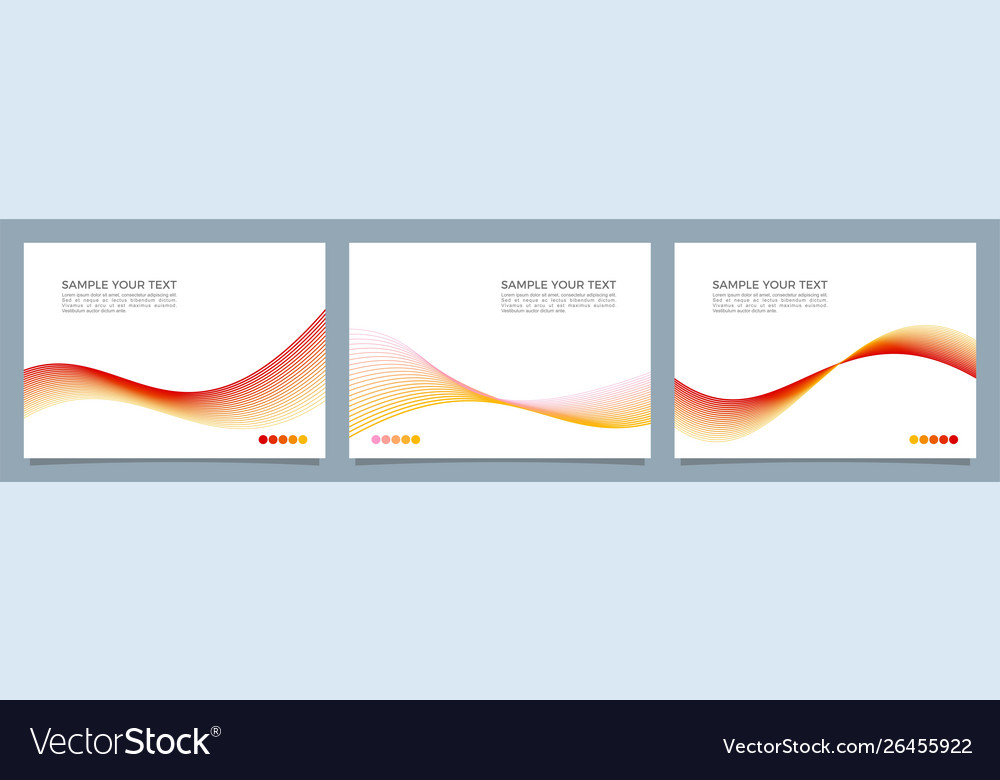 Abstract background set Vector Image Abstract background set