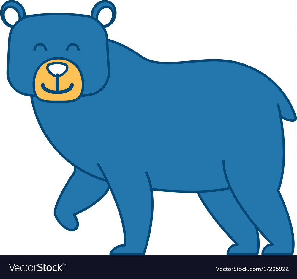 Bear cartoon animal Royalty Free Vector Image - VectorStock