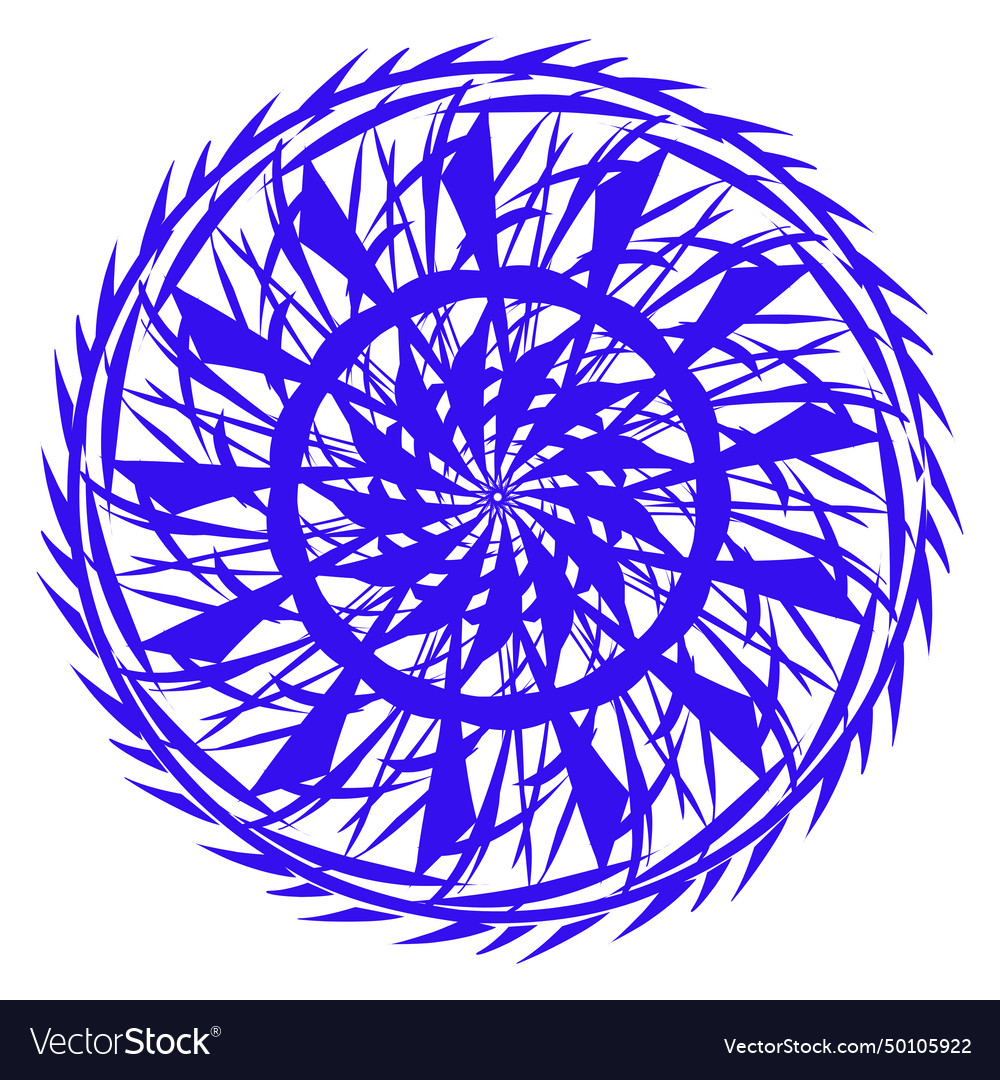 Blue Aesthetic Abstract Circle Design Royalty Free Vector