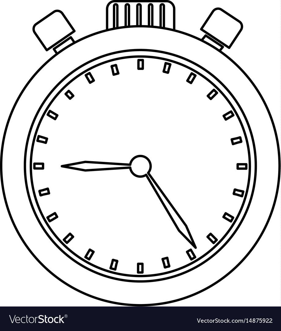 Chronometer device isolated icon