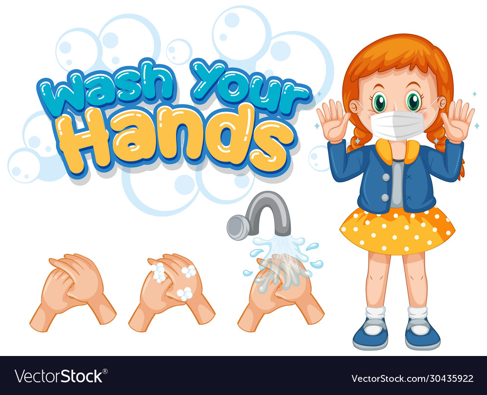 Coronavirus poster design for wash your hands