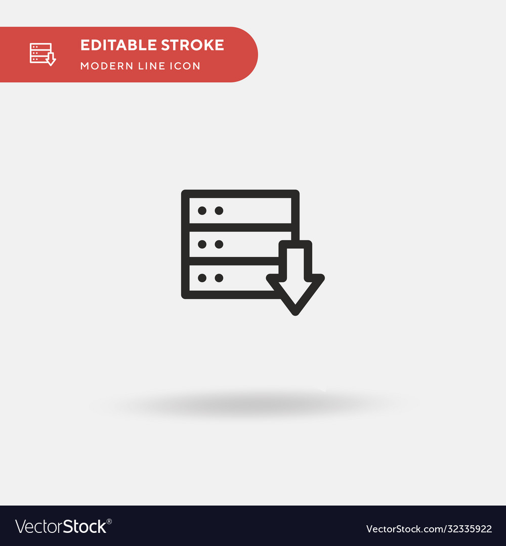 Database simple icon symbol