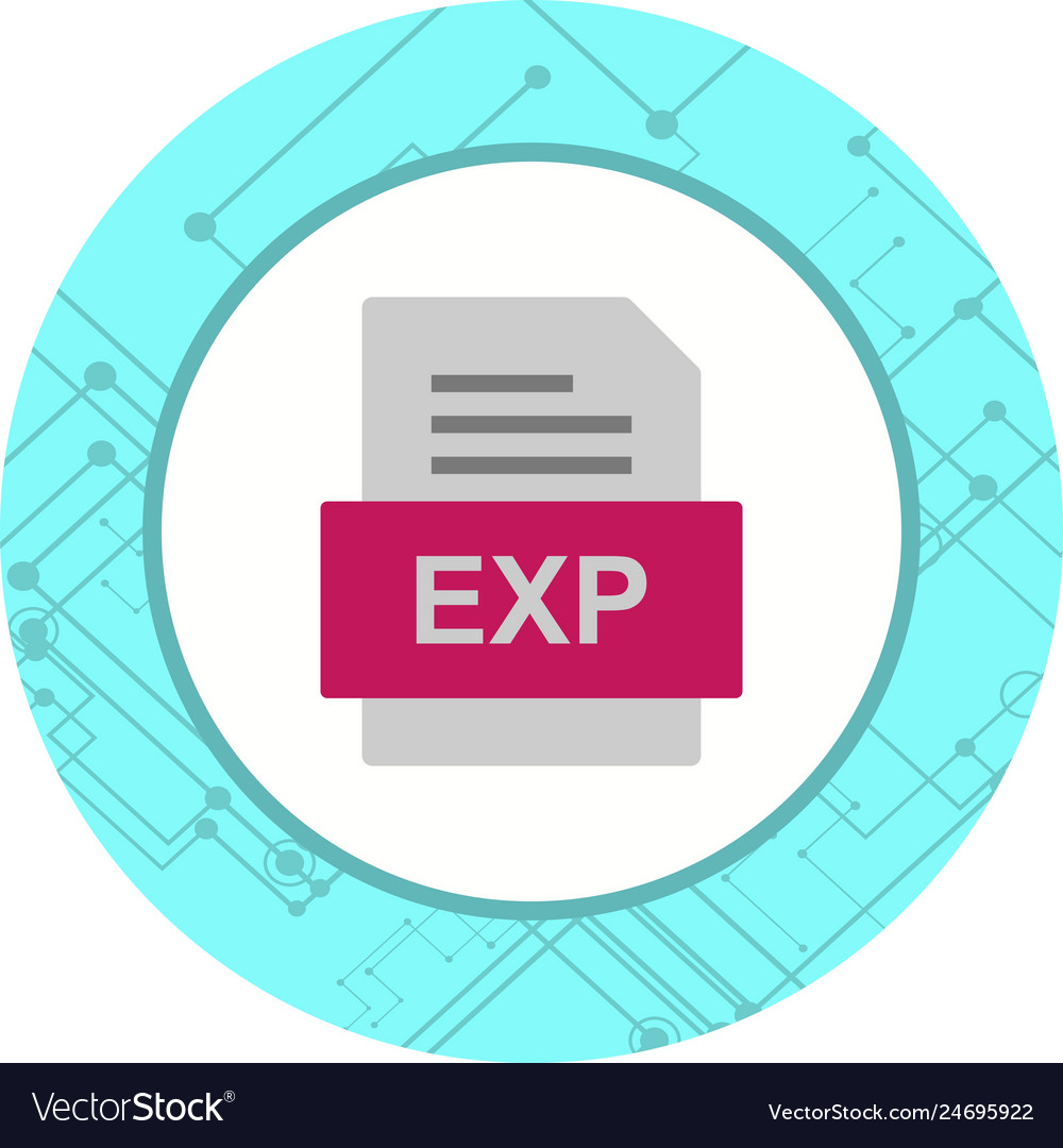 Exp file document icon