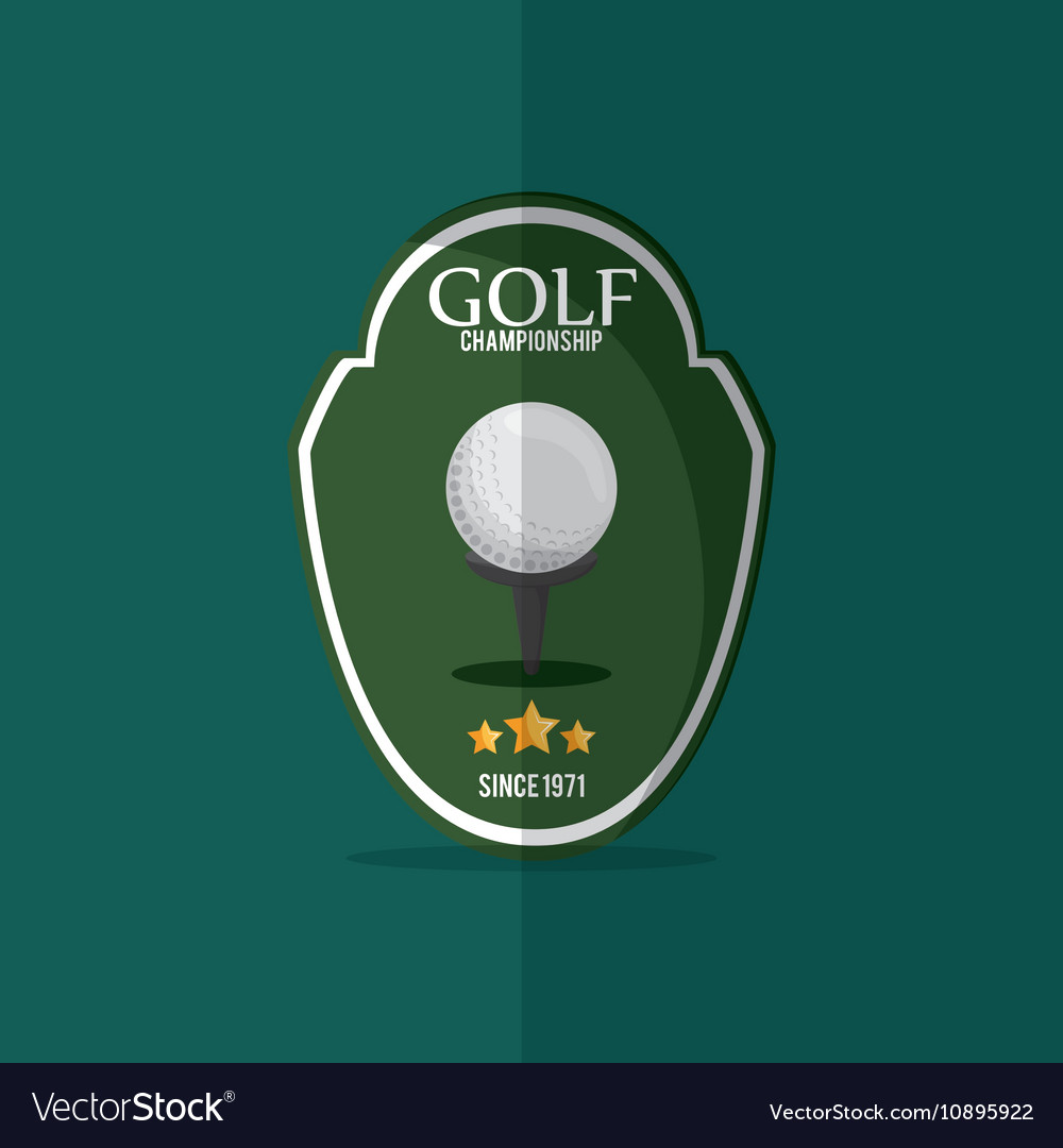 Golfing related icons image