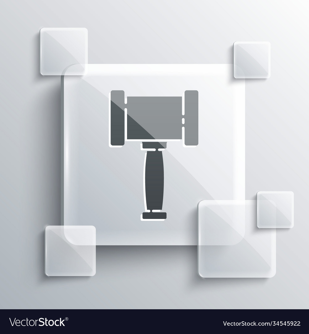 Grey judge gavel icon isolated on background Vector Image Grey judge gavel icon isolated on background