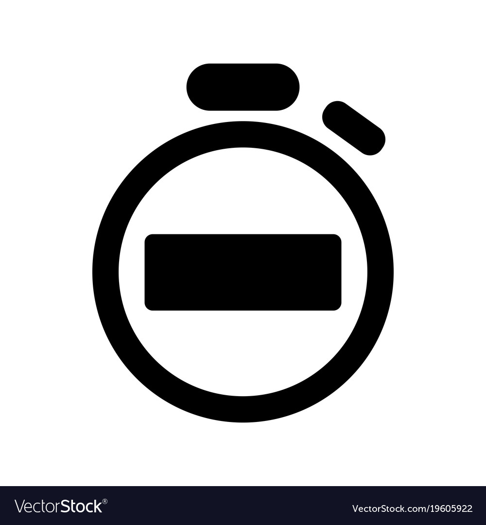 Isolated timer icon