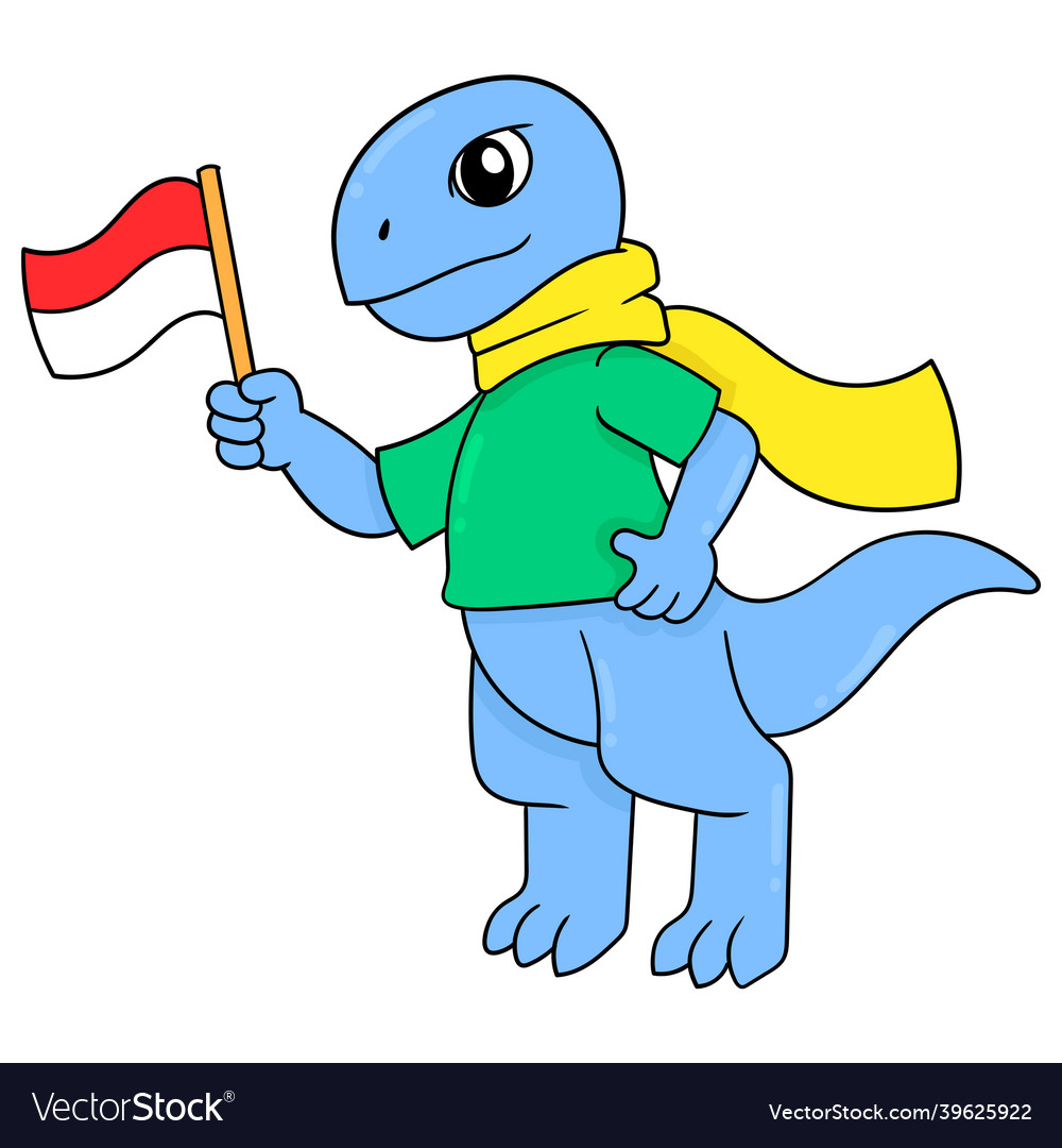 Komodo dragons celebrate indonesia independence