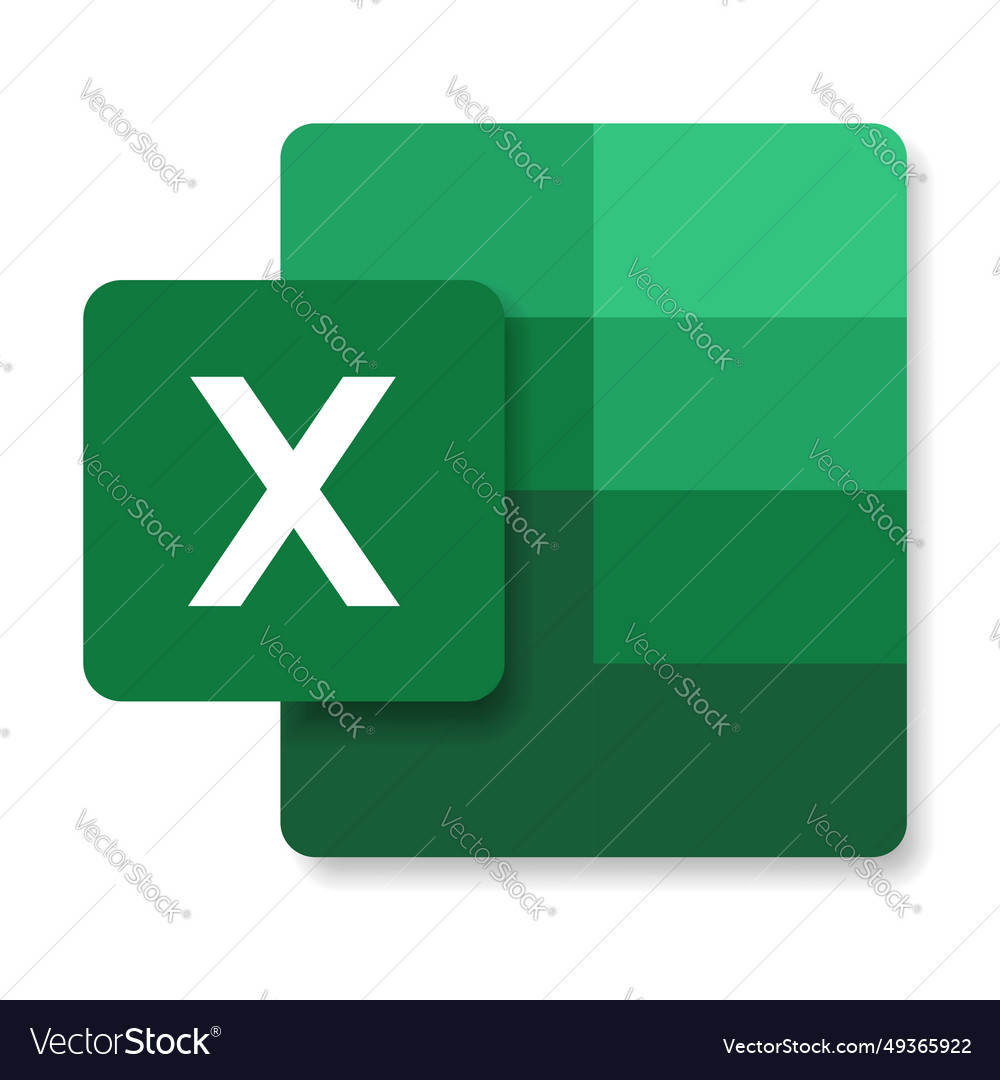 Modern flat design of logo xls file icon Vector Image