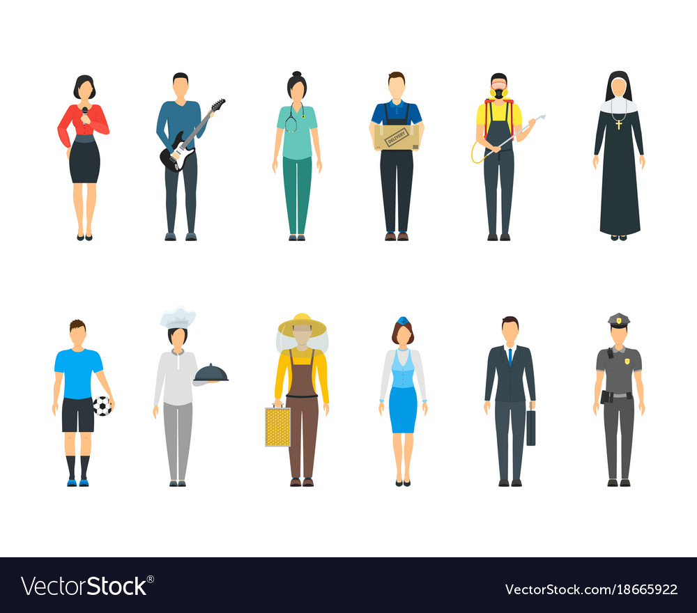 Professional People Icon Set