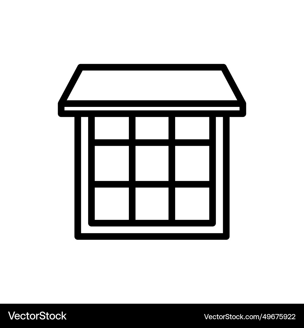 Store line icon logo Royalty Free Vector Image