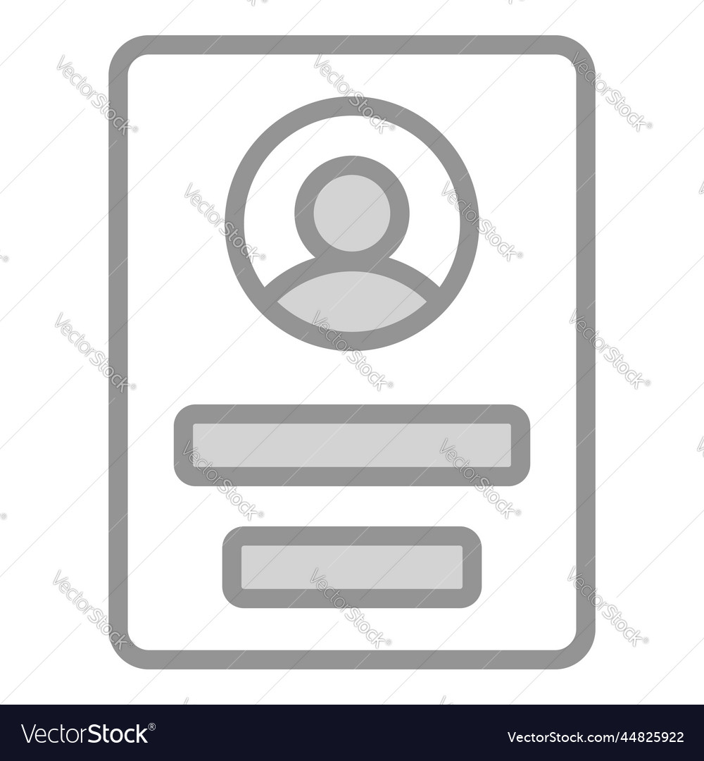 User profile icon interface as a simple