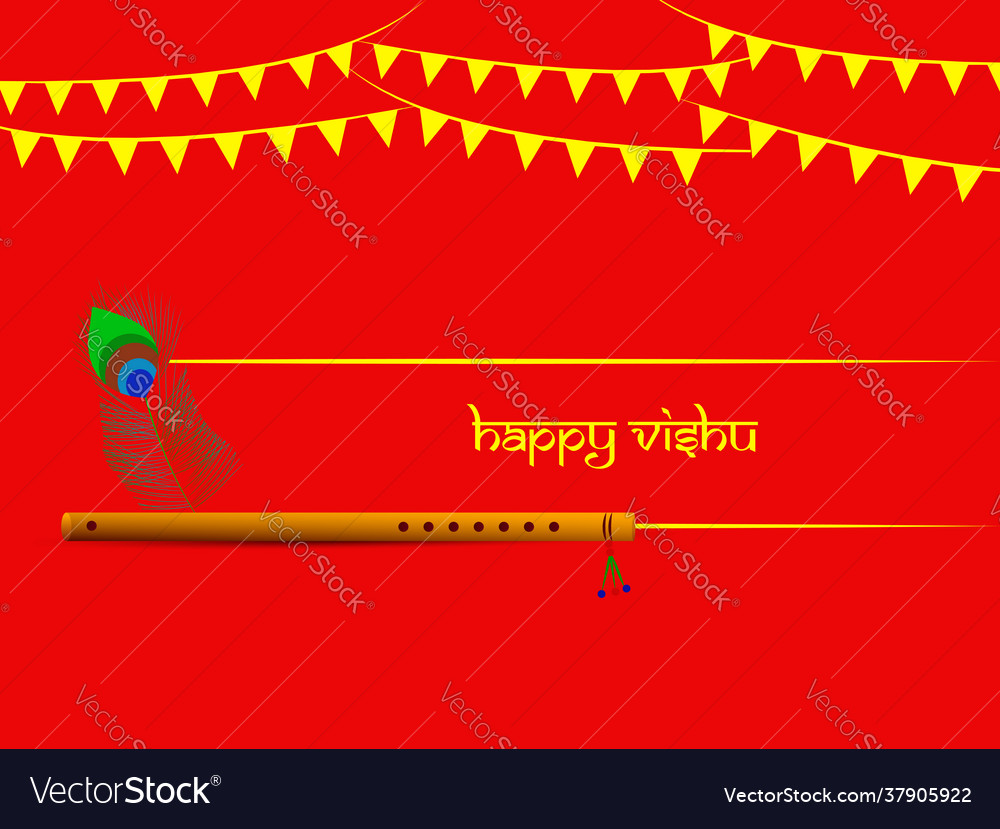 Vishu background vector image Vishu background