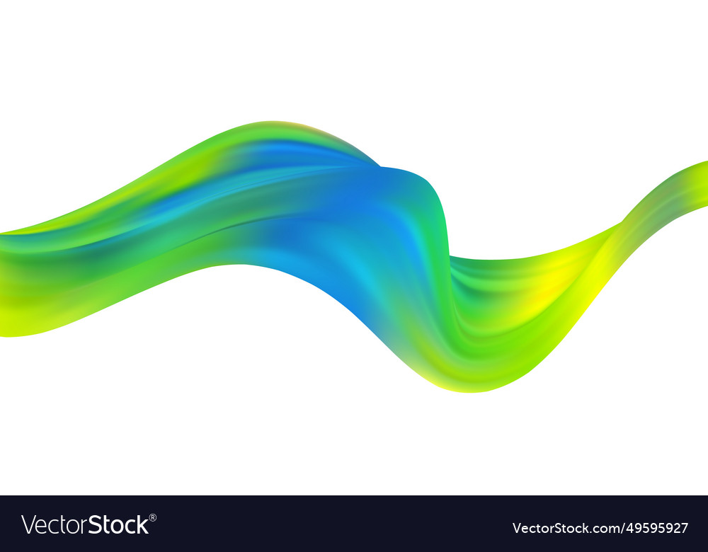 3d wave liquid shape color background