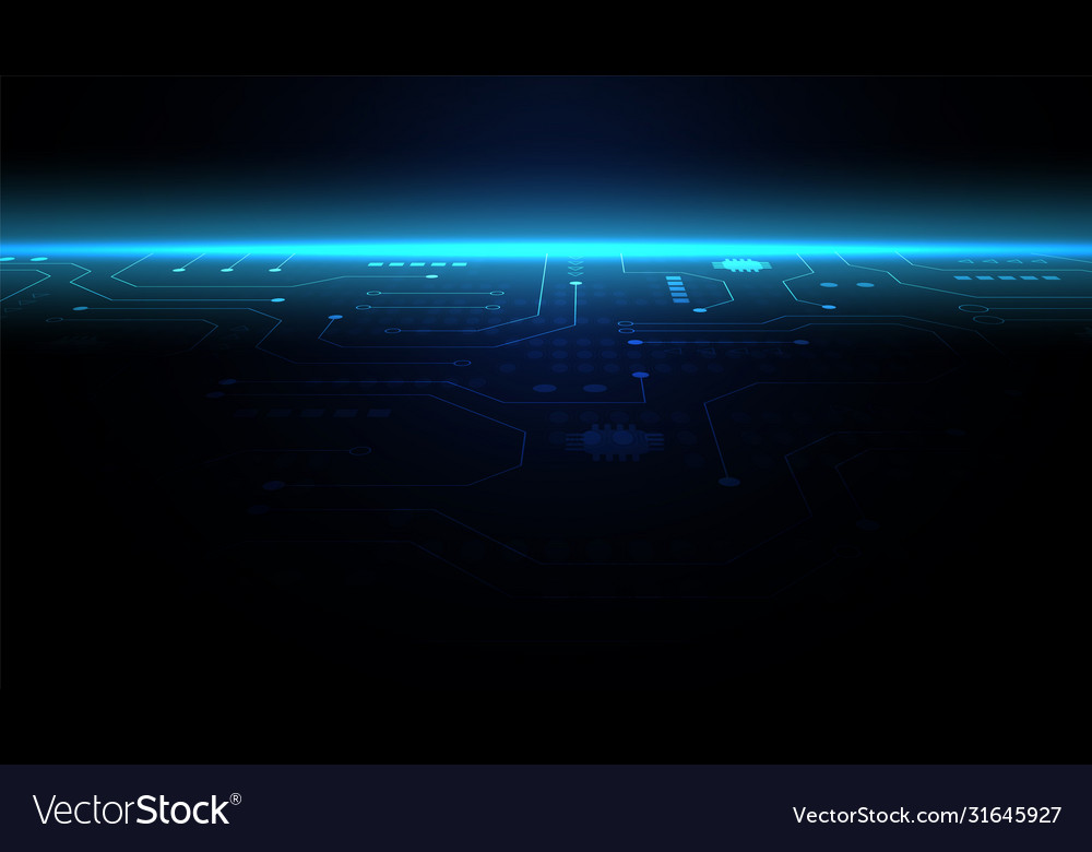 Hi-tech digital data connection system vector image Hi-tech digital data connection system