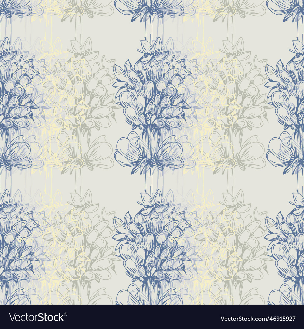 Lavender Floral Pattern