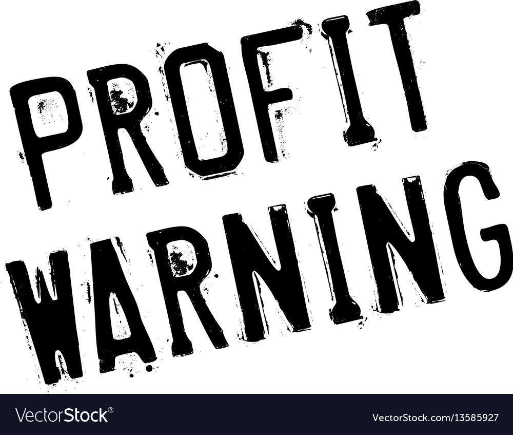 Profit warning rubber stamp