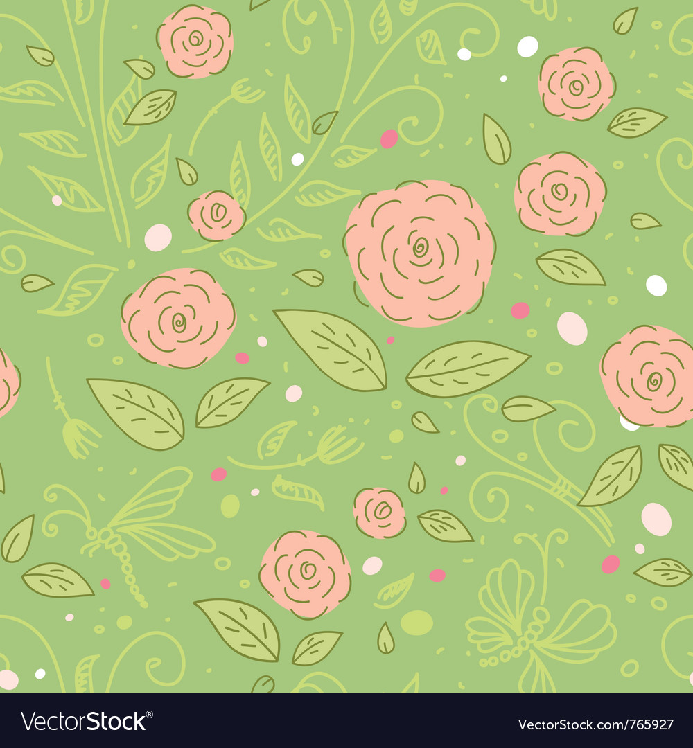 Rose Pattern Background