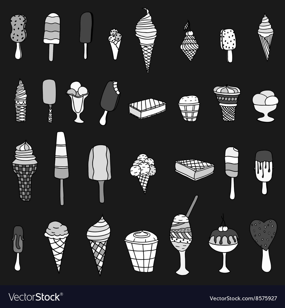 Set of ice-cream