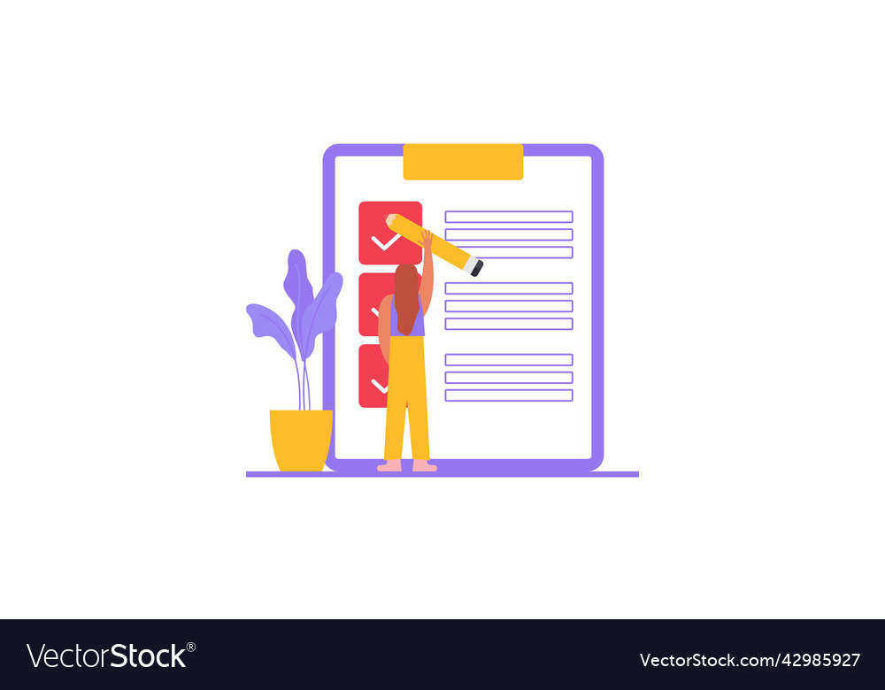 Task done business concept with tiny person