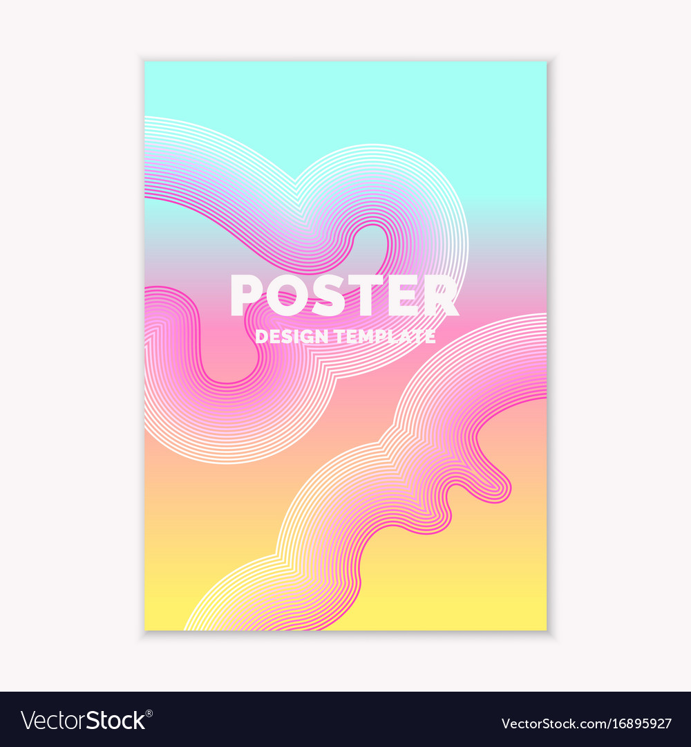 Template for a magazine about music modern poster Vector Image