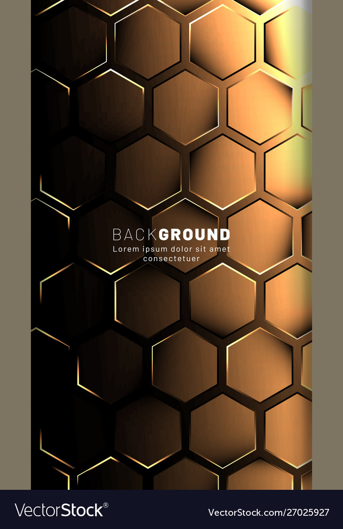 Vertical hexagon background gradient color light Vector Image Vertical hexagon background gradient color light