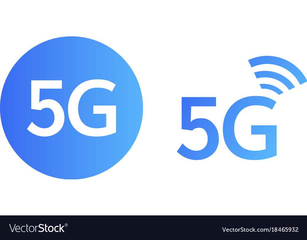 5g icons set