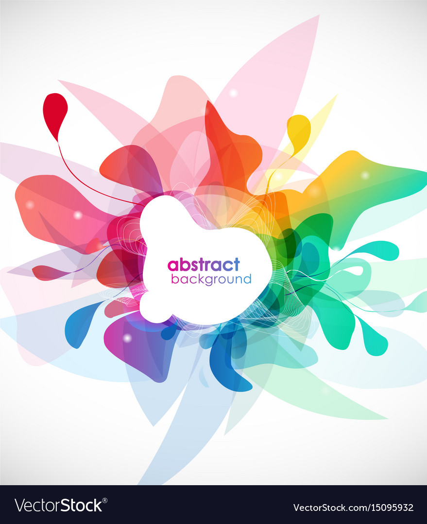 Abstract colored background with shapes