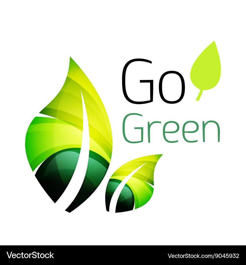 Abstract leaf icon Royalty Free Vector Image - VectorStock
