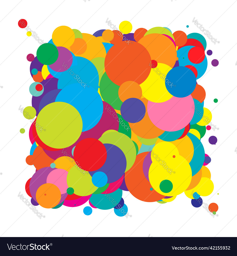 Abstract overlapping circles pattern vector image Abstract overlapping circles pattern