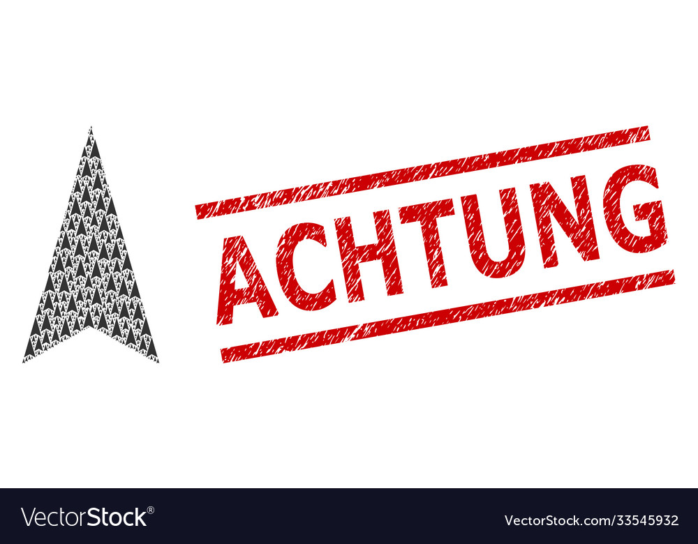 Arrowhead up recursion composition vector image Arrowhead up recursion composition
