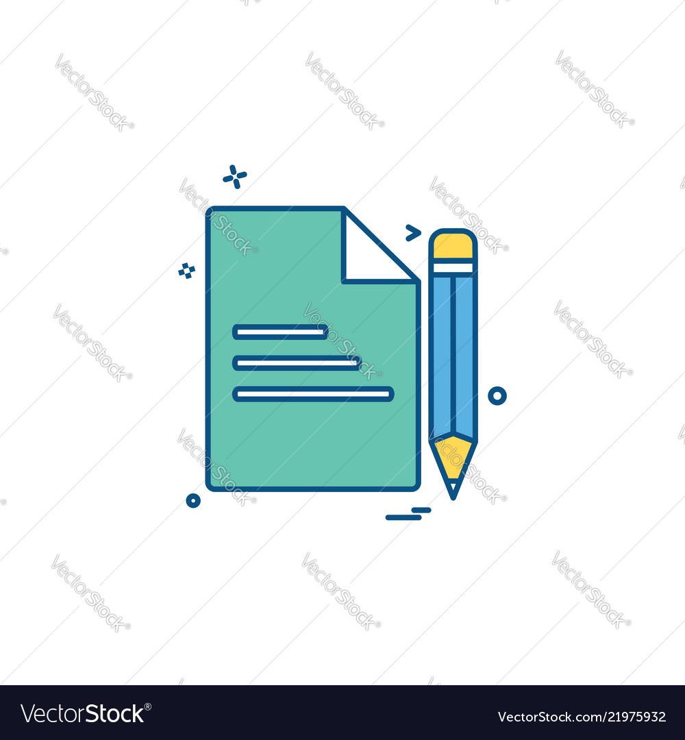 Document icon design Royalty Free Vector Image