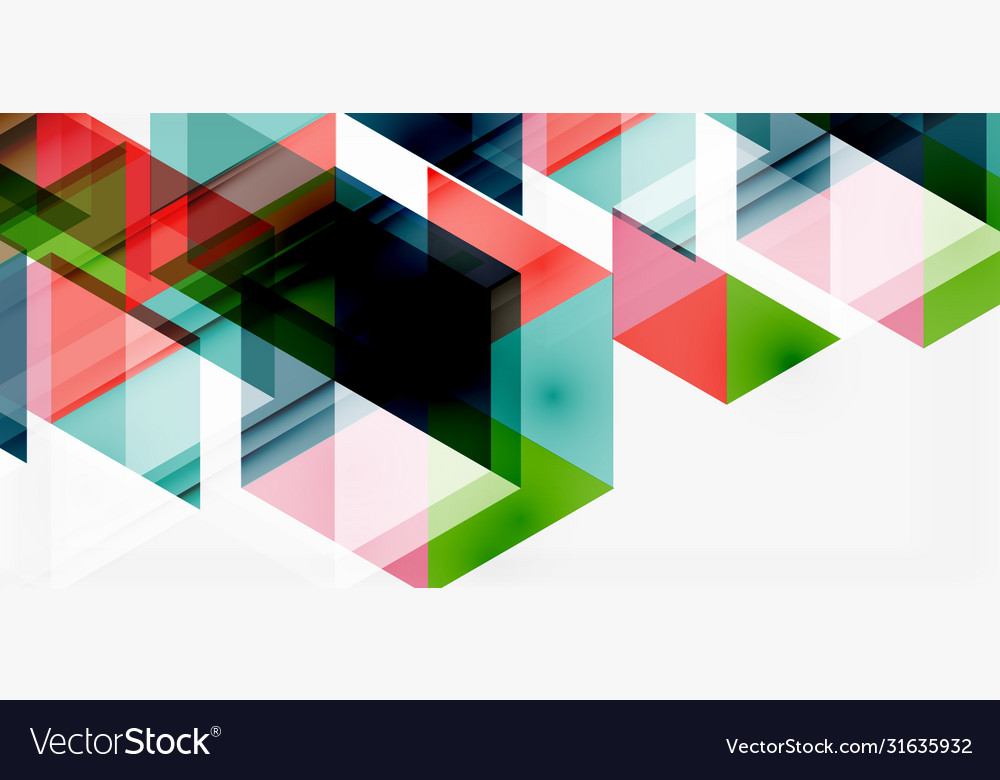 Geometric abstract background mosaic triangle vector image Geometric abstract background mosaic triangle