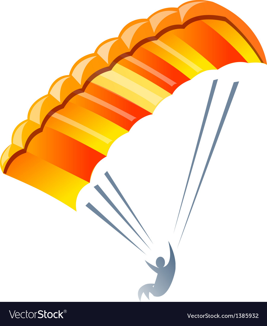 Icon Parachute Royalty Free Vector Image Vectorstock