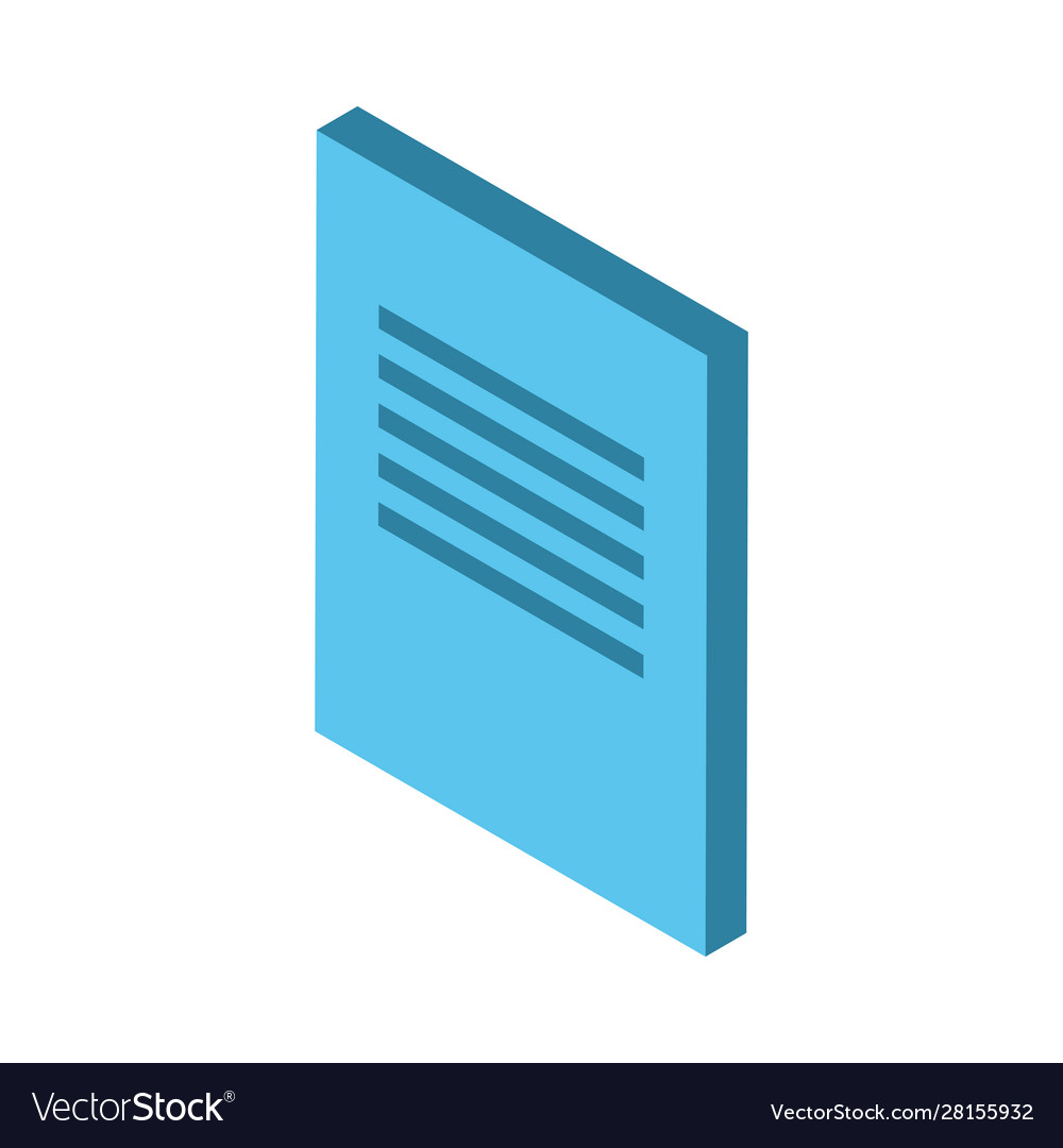 Paper document file isolated icon