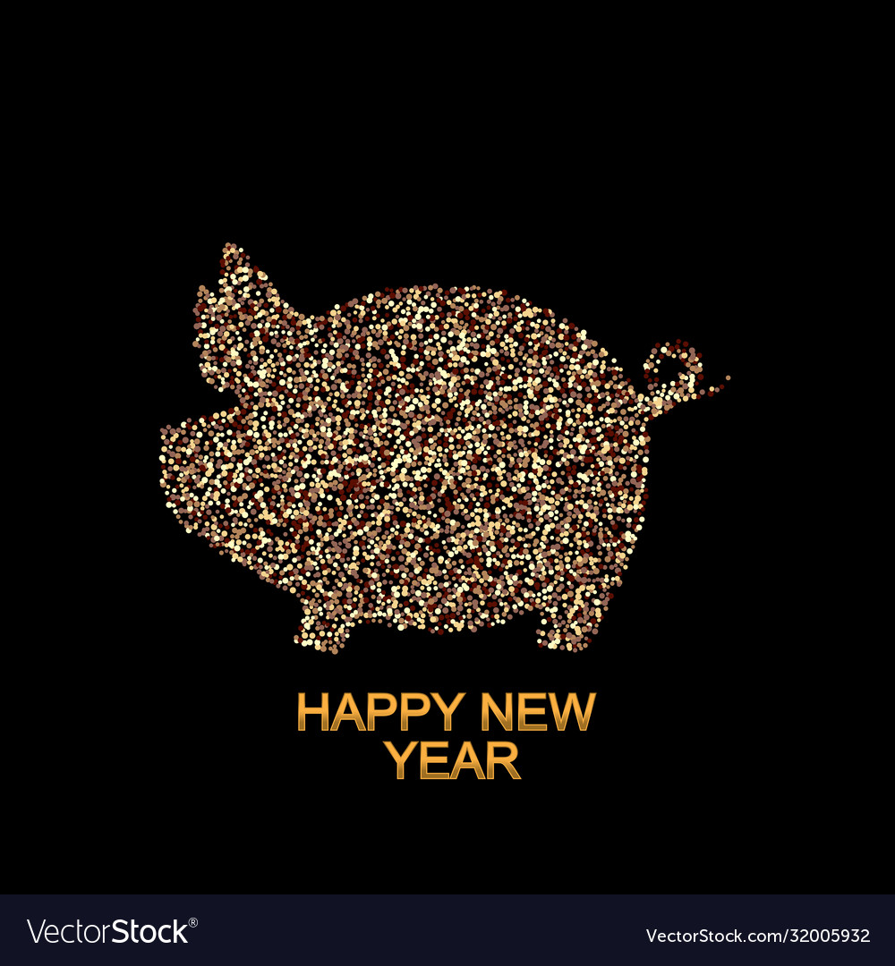 Pig is a symbol 2019 chinese year greeting